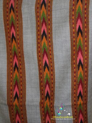 Hand Woven Pure Wool Kullu Handloom Stole – Brown