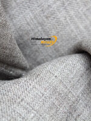 Kullu Handloom Elegant Design Pure Wool Stole – Grey