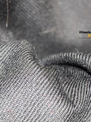 Kullu Handloom Pure Wool Stole – Black – Tree Design